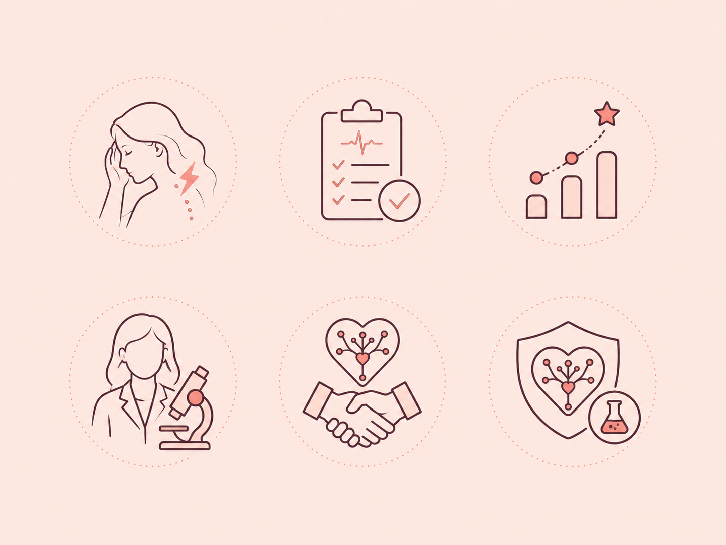 Mini icon set for website cards and sections